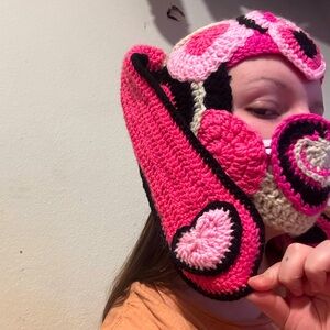 Crochet “Love Bunny” Balaclava